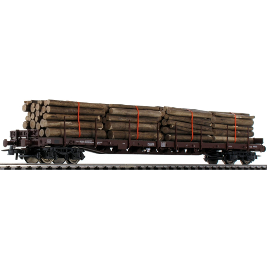 Wagon platforma z ładunkiem drewna, SBB Roco 76574 H0